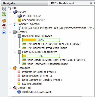 MPLAB’s dashboard Image of MPLAB’s dashboard