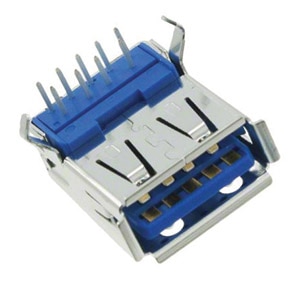 TE Connectivity 1932258-1 USB 3.0 receptacle Image of TE Connectivity 1932258-1 USB 3.0 receptacle