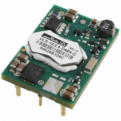 Murata 1/16 brick showing diversity of topside components Image of Murata 1/16 brick showing diversity of topside components