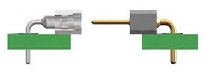 Mill-Max’s through-hole, right-angle coplanar board-to-board connectors Image of Mill-Max’s through-hole, right-angle coplanar board-to-board connectors