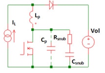 Resistor-capacitor snubber configuration 電阻電容緩衝器的配置圖