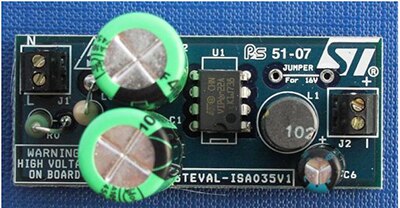 STMicroelectronics’ evaluation board STEVAL-ISA035V Image of STMicroelectronics’ evaluation board STEVAL-ISA035V
