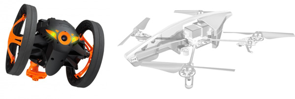 Jumping Sumo and AR.Drone2.0 Quadricopter Image of Jumping Sumo and AR.Drone2.0 Quadricopter