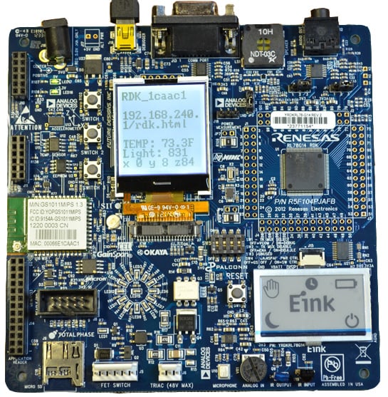 Renesas RL78G14 Demonstration Kit Image of Renesas RL78G14 Demonstration Kit