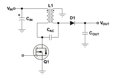Texas Instruments coupled-inductor SEPIC voltage regulator Image of Texas Instruments coupled-inductor SEPIC voltage regulator