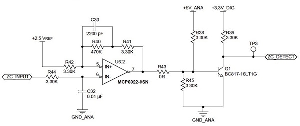Microchip Technology zero-crossing detector Image of Microchip Technology zero-crossing detector