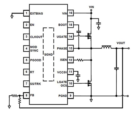 Intersil ISL8117 Diagram of Intersil ISL8117
