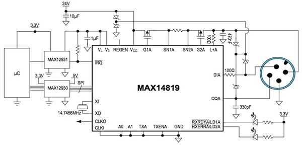 Maxim Integrated MAX14819 Diagram of Maxim Integrated MAX14819