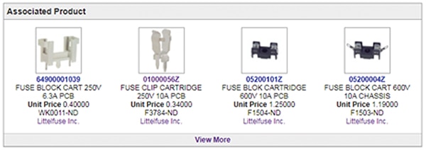 Associated product area for Littelfuse’s 0235001.HXP fuse Image of associated product area for Littelfuse’s 0235001.HXP fuse