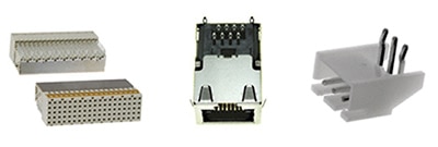 Examples of items that would terminate to holes placed in the board they mounted to Image of examples of items that would terminate to holes placed in the board they mounted to