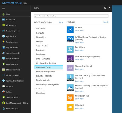 Setting up your new Azure IoT Hub instance Image of setting up your new Azure IoT Hub instance