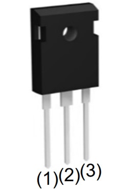 ROHM SCT3160KL in a 16 mm × 21 mm × 5 mm package Image of ROHM SCT3160KL in a 16 mm × 21 mm × 5 mm package