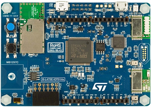 STMicroelectronics STM32L475 Discovery Kit for IoT Node Image of STMicroelectronics STM32L475 Discovery Kit for IoT Node