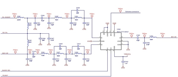 Microchip Technology SAM R34/R35 module (click to enlarge) Diagram of Microchip Technology SAM R34/R35 module (click to enlarge)