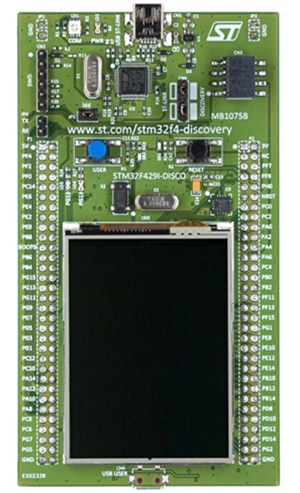 STMicroelectronics' STM32F429I Discovery Board