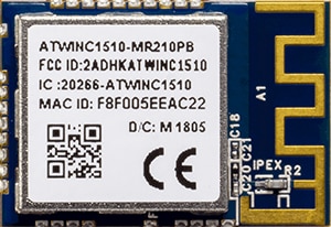 Microchip Technology WINC1510 Wi-Fi module Image of Microchip Technology WINC1510 Wi-Fi module