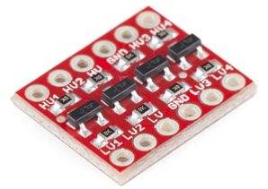 BOB-12009 logic level converter from SparkFun SparkFun 的 BOB-12009 邏輯位準轉換器圖片