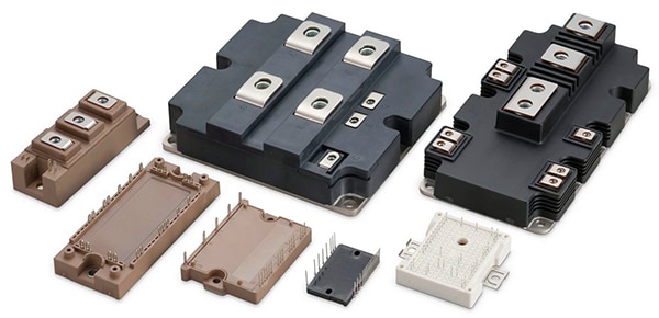 IGBT modules are offered in a wide variety of packages Image of IGBT modules are offered in a wide variety of packages