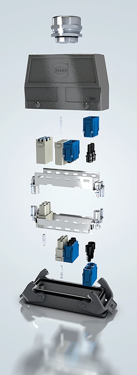 User-defined modularity results in creation of a custom connector with standard components Image of user-defined modularity results in creation of a custom connector with standard components