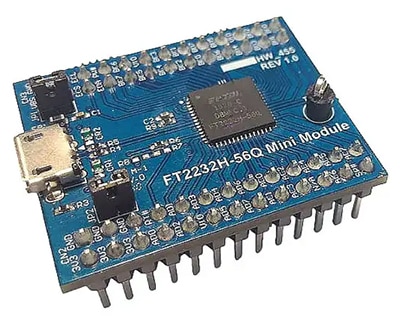 FTDI FT2232H-56Q MINI MDL serial module Image of FTDI FT2232H-56Q MINI MDL serial module