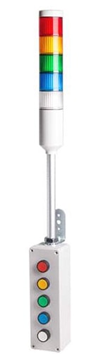 IndustrialeMart ATEP-RYGBC pushbutton stack light IndustrialeMart 的 ATEP-RYGBC 按鈕型堆疊燈圖片