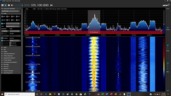 Airspy SDR# user interface (click to enlarge) Image of Airspy SDR# user interface (click to enlarge)