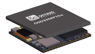 Octavo Systems OSD32MP157C-512M-BAA complete drone system Image of Octavo Systems OSD32MP157C-512M-BAA complete drone system