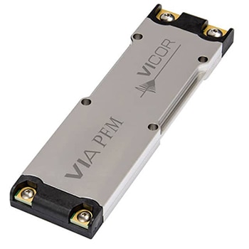 48-V 400-W AC-to-DC pulse-frequency-modulated (PFM) converter from Vicor Corp. Image du convertisseur CA/CC 48 V, 400 W à modulation d'impulsions en fréquence (PFM) de Vicor Corp.