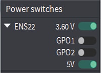 Otii Power switches Image of Otii Power switches