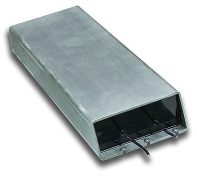 Ohmite BA-series BAB116025R0KE aluminum-housed brake resistor Image of Ohmite BA-series BAB116025R0KE aluminum-housed brake resistor