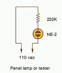 HeNe laser tubes and neon lamps 氦氖雷射管與氖燈的示意圖