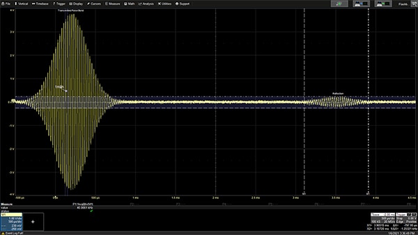 Range finding using ultrasound measurement (click to enlarge) Image of range finding using ultrasound measurement (click to enlarge)
