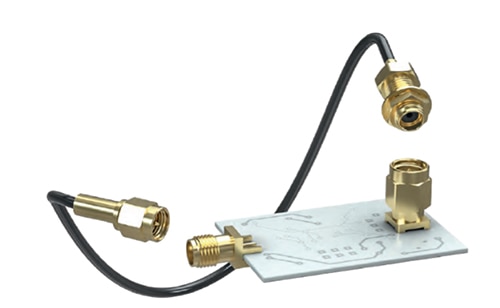 Subminiature SMA series connectors Immagine dei connettori serie SMA subminiaturizzati