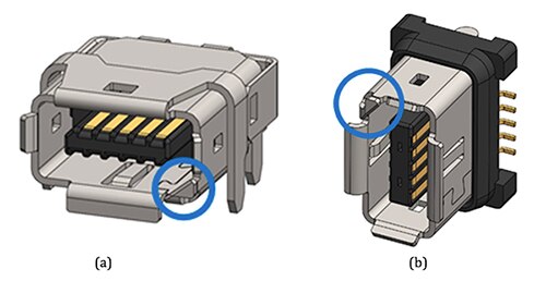 Polarization and keyway for connectors for data transmission Diagram of polarization and keyway for connectors for data transmission