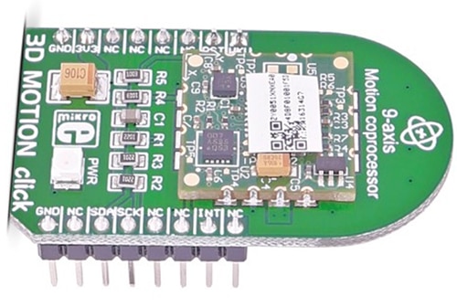 MikroElektronika MIKROE-1877 3D motion sensor board Image of MikroElektronika MIKROE-1877 3D motion sensor board