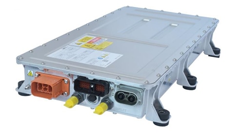 Bel Fuse BCL25-700-8 is a 22 kW, on-board, liquid-cooled battery charger Bel Fuse 的 BCL25-700-8 是 22 kW、板載水冷式電池充電器示意圖