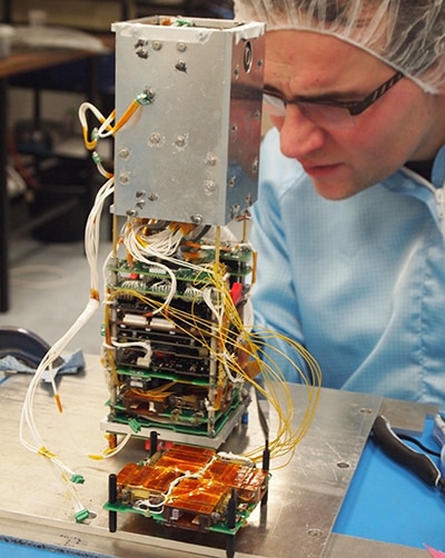 Harwin CubeSat satellite design Image of Harwin CubeSat satellite design