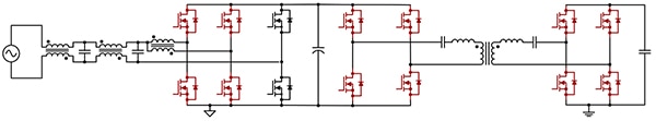 Circuit topology of the OBC (click to enlarge) Diagram of circuit topology of the OBC (click to enlarge)
