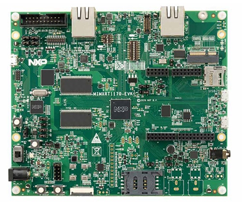 NXP’s MIMXRT1170-EVK evaluation kit Image of NXP’s MIMXRT1170-EVK evaluation kit