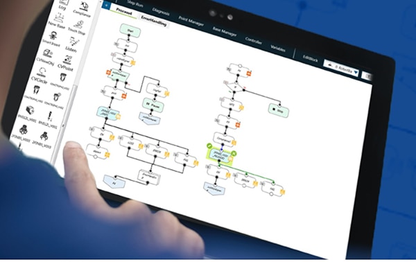 Intuitive drag-and-drop teaching/programming Image la formation/programmation intuitive par glisser-déposer