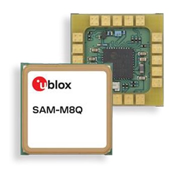 u-blox SAM-M8Q module Image of u-blox SAM-M8Q module