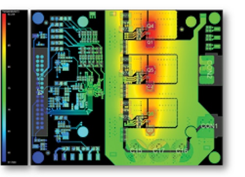 Simulated top layer steady state temperatures Image of simulated top layer steady state temperatures