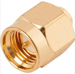 SMA connectors offer a screw-on connection SMA 連接器提供螺紋連接示意圖