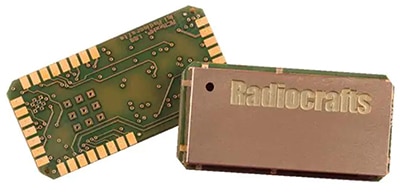 Radiocrafts' RC1180-MBUS RF transceiver module Image of Radiocrafts' RC1180-MBUS RF transceiver module