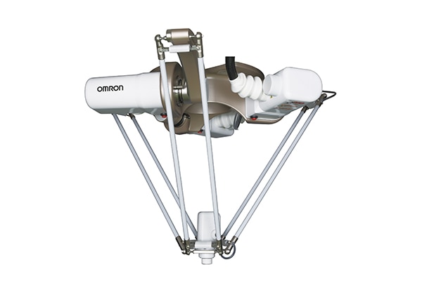Servomotor-driven delta robot moves to 200 cycles per minute Image of servomotor-driven delta robot moves to 200 cycles per minute