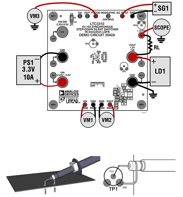 Analog Devices DC3042A user demo manual (click to enlarge) Diagram of Analog Devices DC3042A user demo manual (click to enlarge)