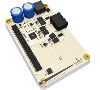 Trinamic TMC6100-EVAL universal evaluation board Kuvassa Trinamic TMC6100-EVAL universaali evaluointikortti