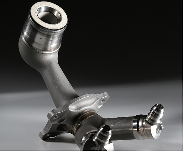 GE’s Aero LEAP fuel nozzle Image of GE’s Aero LEAP fuel nozzle