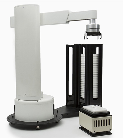 Cylindrical robot has one rotary and prismatic joint Image d'un robot cylindrique comportant une articulation pivot et une articulation prismatique