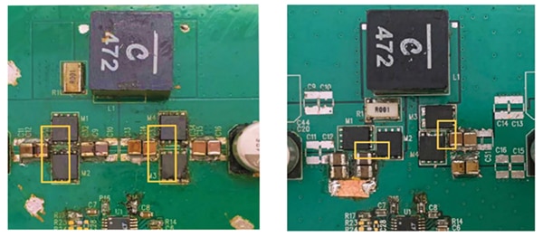Analog Devices DC2825A (left) and DC2626A (right) Image of Analog Devices DC2825A (left) and DC2626A (right)